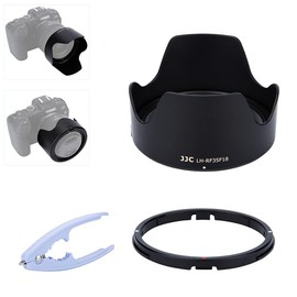 JJC Bayonet Camera Lens Hood for Canon RF 35 mm F1.8 Macro is STM Lens, Reversible Lens Hood Reduces Aperture Spot - Prevent Reflection - Protect Lens