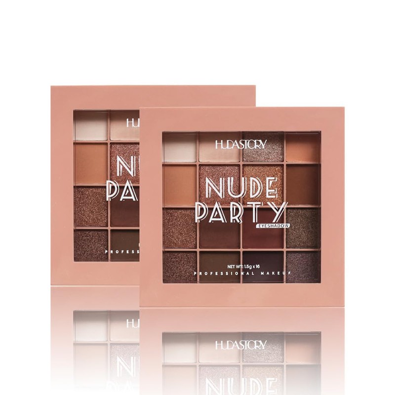 HUDA STORY TE1904C Rainbow Palette, 16 Colors Eyeshadow Palette, Professional