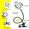 20X/10X Dual-Lens Magnifying Glass with Light and Timer, Combination Lens