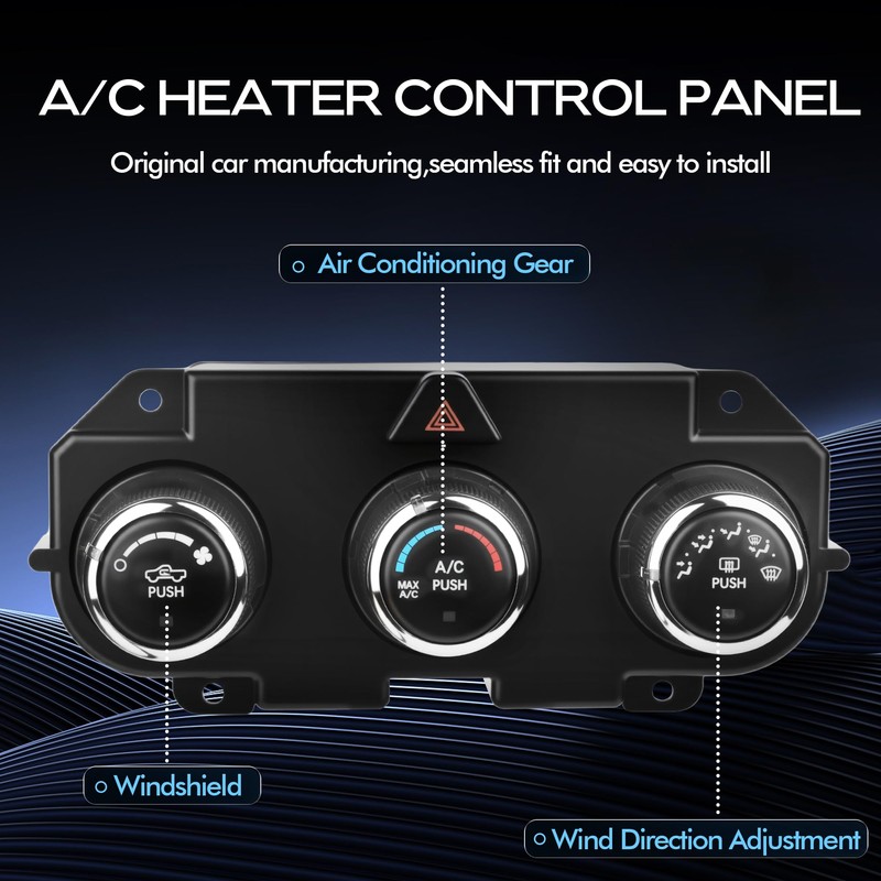 Front Climate Control Module A/C Heater Air Conditioning Panel Unit