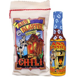 ASS BLASTER Premium Gourmet Hot Sauce With Chili - Ultimate Habanero Hot Sauce Gift Set - Perfect for Gifts for Spicy Food Lovers - Try if you dare!