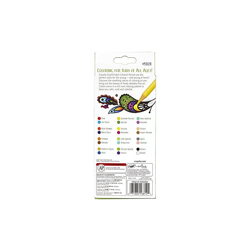 Vivid Imaginations "Adult Colouring 12ct Dual Sided Pencils (Multi-Colour)