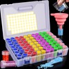 NCKIHRKK Pack of 80 Diamond Painting Storage Box, 5D Diamond