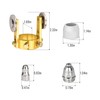 bestarc P-80 Plasma Cutter Torch Consumables, 24Pcs 1.5mm Cutting Torch