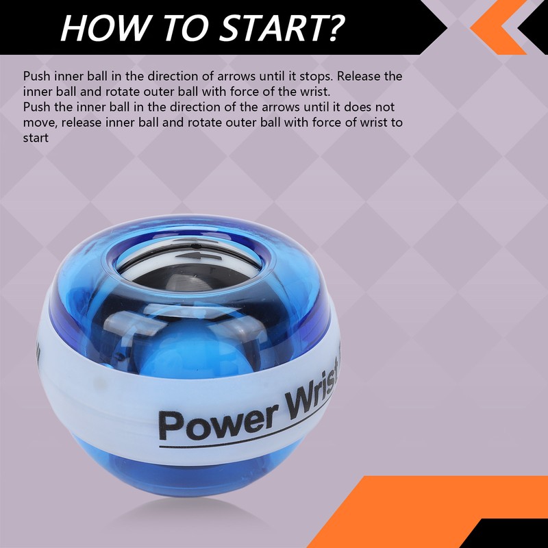 Power Wrist Ball Strengthener Trainer Portable Small Alleviate Discomfort Flexibility