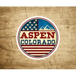 Aspen Colorado 3" Decal Sticker Skiing Mountains Climbing Ski