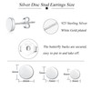 Loutade Silver Women's Stud Earrings, 3 Pairs 925 Sterling Silver