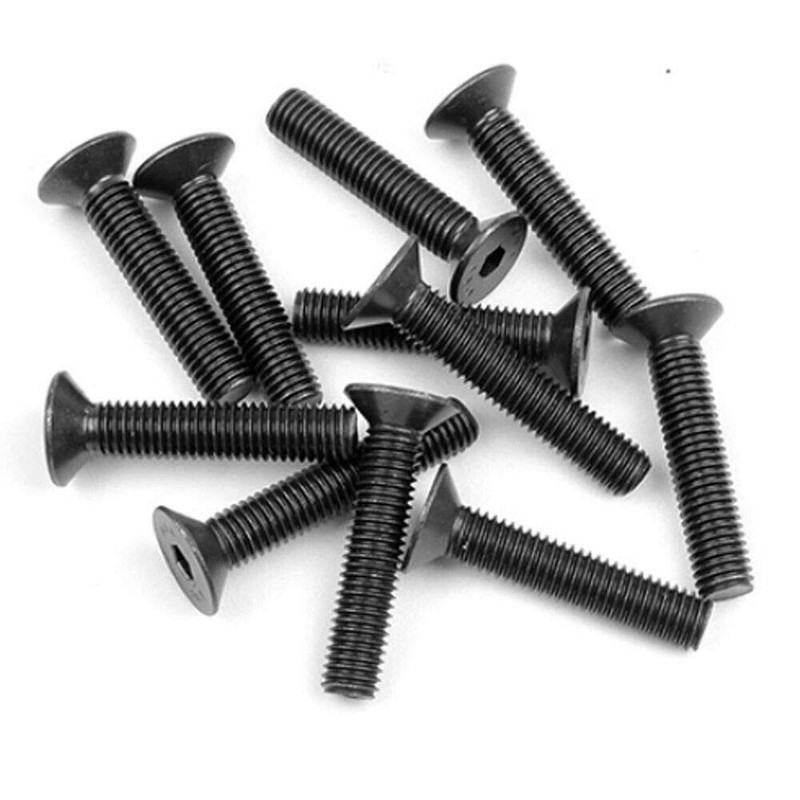 Xiedeai Hex Socket Countersunk Screws - Carbon Steel Hexagonal Flat