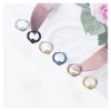 6 Pairs of Stainless Steel Hoop Earrings Long Chain Drop