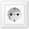 Complete Set JUNG AS 500 Frame, 1 Socket, Alpine White,