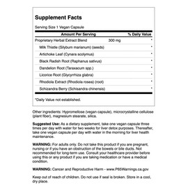 Swanson Liver Tone Liver Detox Formula 300 Milligrams 120 Veg Capsules