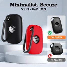 YWXTW [2 Pack] Silicone Case for Tile Pro 2024 Tracker Holder with Keychain, Anti Lost Soft Secure Protective Cover Finder for Keys, Bags, Cat Dog Collar Tag Accessories (Pink+Lilac)