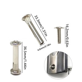 15 Pcs Connecting Screws Bolts M5 Abinet Connectors for Kitchen Cabinet Furniture Carcase Unit Connecters, Silver