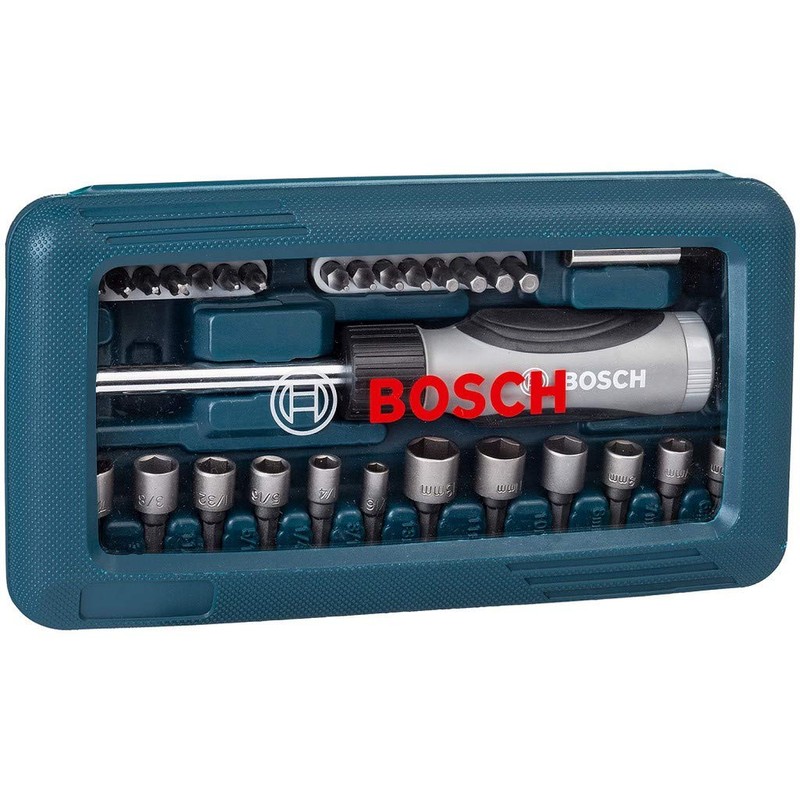 Bosch 2607017399 Ratchet Type Screwdriver Set, Driver Bit, Socket Set,