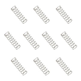 sourcing map Compression Spring 3 mm OD 0.3 mm Wire 10 mm Free Length 304 Stainless Steel Small Extension Spring for DIY Projects Home Shop Repairs (Silver Tone, Pack of 10)