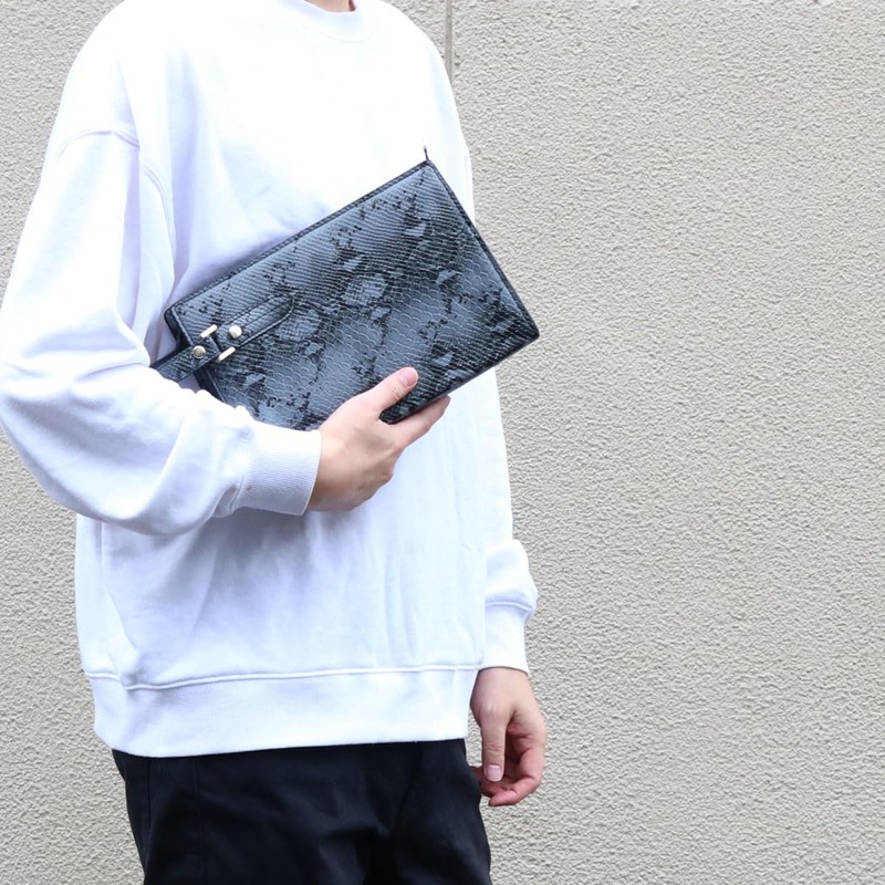 Berkut Simple Men's Casual Slim Second Bag Clutch Bag Freestanding