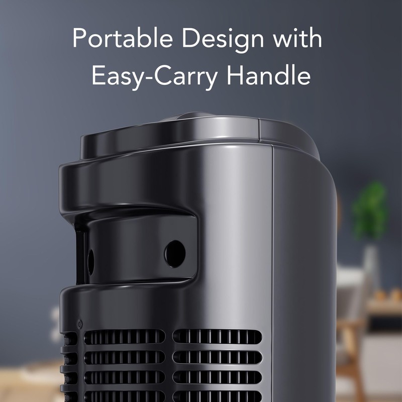 Comfort Zone Tower Fan for Bedroom, 32 inch, 3 Speeds,