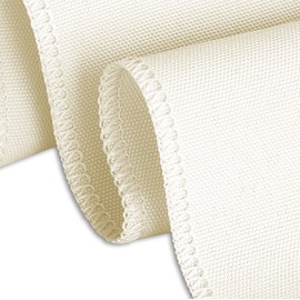 LinenTablecloth 14 ft. Accordion Pleat Polyester Table Skirt Ivory