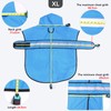 Ezierfy Waterproof Reflective Dog Raincoat- Adjustable Pet Jacket, Lightweight Dog
