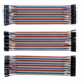 LEAUNGYOO 120pcs Multicolored Dupont Wire, Wire for arduino--Di 28AWG Male-Female Male to Male Female - Female Breadboard Jumper Wire
