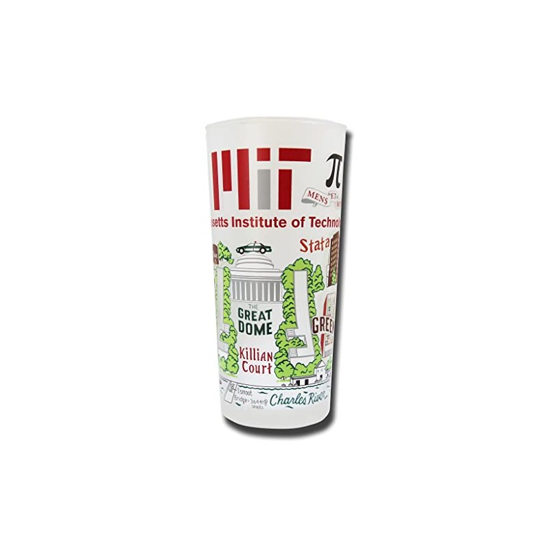Catstudio Drinking Glass, Massachusetts Institute of Technology Glass Cup for