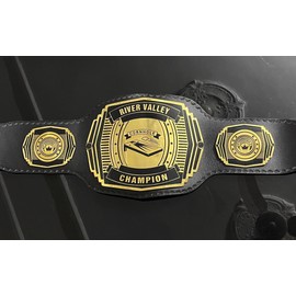 HANDSY Customized Cornhole Championship Belt - Ultimate Cornhole Trophies and Awards - Perfect for Cornhole Champions and Tournament Prizes (2mm Brass)