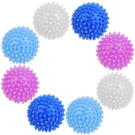 Pack of 8 Washing Balls for Washing Machine, Reusable Laundry Balls with Nubs, Washing Ball Set for Clothes, Down Jackets, Towels and Bedding, Can Also Be Used as Dryer Balls
