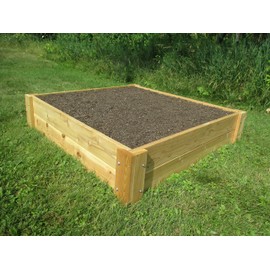 Raised Bed Garden Kit 4'x4'x 11" by Infinite Cedar