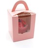 Selecto Bake 6 Pcs Paper Cupcakes Boxes, Portable Single Individual