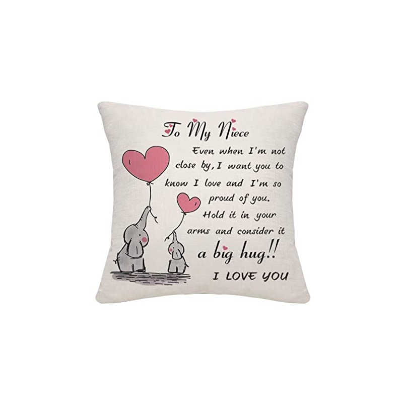 Bommex Niece Cushion Cover Throw Pillow Cover Niece Gifts from