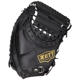 ZETT BSCB56912A Lightex Soft Baseball Catcher Mitt, Right Toss, Black (1900)