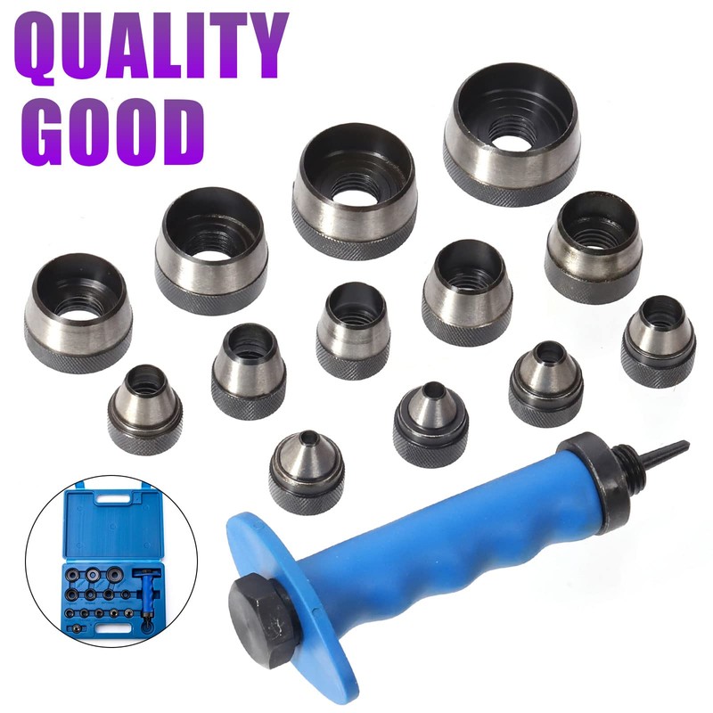 Swpeet 14Pcs 14 in 1 Gasket Hollow Punch Kit -