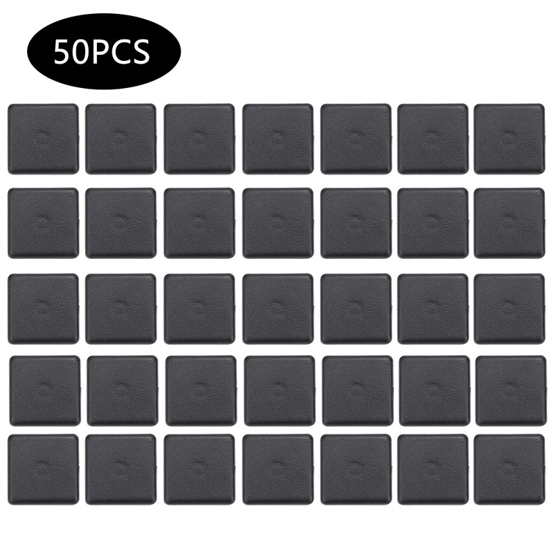 50Pcs End Cap Cover Black Plastic Fasteners for 2020/3030/4040 Standard