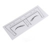 100PCS Eyebrow Ruler Stencils Clear Scale Transparent Adhesive Eyebrow Designer