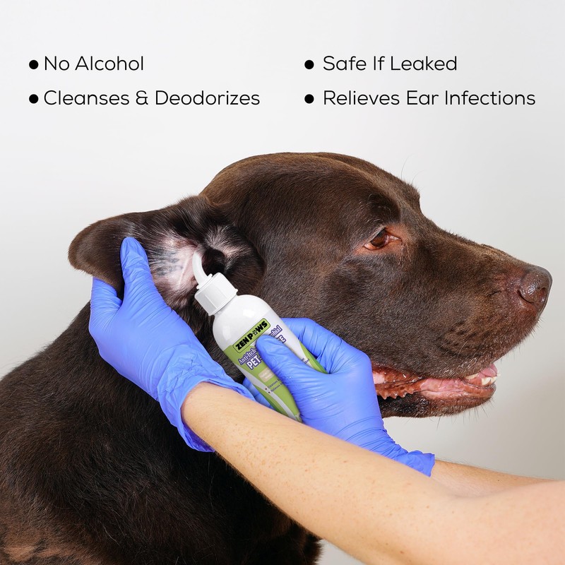 Zenpaws Dog and Cat Ear Cleaner Solution – Ear Drops