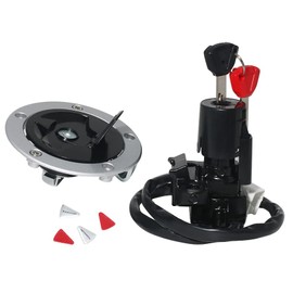 Ignition Switch Gas Cap Key Set for Kawasaki ER650 ER6N 2012-2016,EX650 ER6F 2014-2016,EX650 Ninja 650 2012-2016,EX400 Ninja 400R 2014-2017,ZX1400 Ninja ZX14R 2012-2017 Ignition Switch Gas Cap