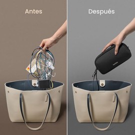 tomtoc Electronics Organizador de viaje, resistente al agua, bolsa de viaje, organizador de cables para artículos esenciales, accesorios de bolsa tecnológica, almacenamiento para cable, teléfono