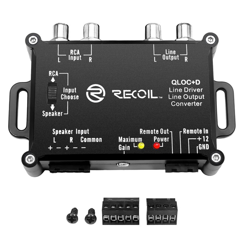 Recoil LOCD Active 2-Channel Line Output Converter Line Driver 2-in-1,