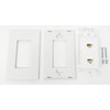 RiteAV - 2 Port Cat5e Ethernet Wall Plate Screwless Decorative