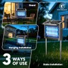 Solar Bug Zapper Outdoor, Waterproof Mosquito Zapper Outdoor Solar Powered,