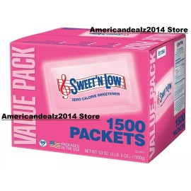 Sweet'N Low (1,500 ct.), SEALED ITEM!! 1500 Packets!!! FRESH NEW STOCK!