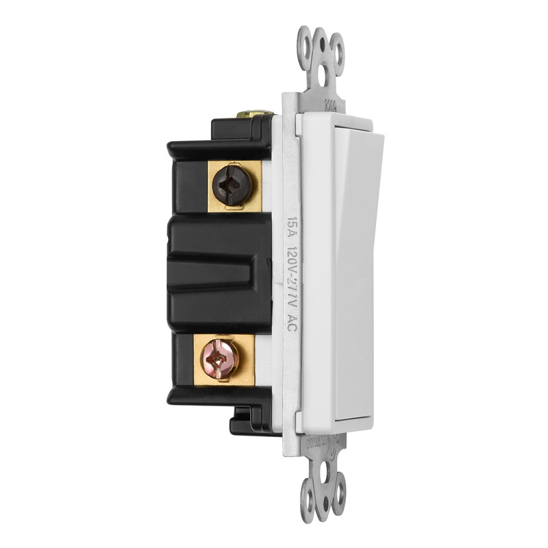 Maxxima 4-Way/Single Pole Decorative Wall Light Switch 15A On/Off Soft