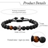 Cupimatch Teenage Football Bracelet: Boys Bracelet Natural Stone Bead Bracelet