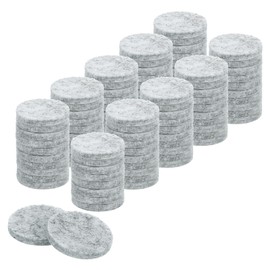 uxcell Round Felt Furniture Pads, 100Pcs 0.8" Dia x 0.12" Thick Adhesive Backed Felt Non-Slip Anti-Scratch Felt Pads Chair Leg Protectors for Protecting Hardwood Floor, Gray