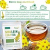 Mullein Leaf Tea, Mullein Leaf Tea Bags for Respiratory, Natural