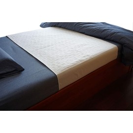 careboree Careboree 2 Pack Cotton Top-Layer Reusable Tuckable Underpads Incontinence Bed Pads 34"X54" Full Size 21" Wings