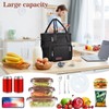 LOKASS Lunch Box for Women-Double Deck Insulated Adults Lunch Bag