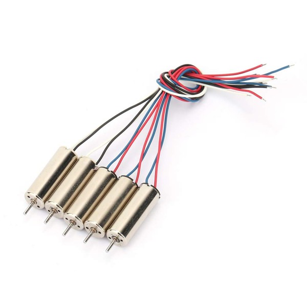 5 Pcs 24000RPM Coreless Motor,20mmx7mm High Speed 4 Axle Coreless