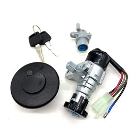 Tank Cap Main Key Set for Yamaha Jog Vino Axis Aprio 4JP Type II 4LV Repair Replacement Maintenance Custom Parts (Black)