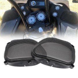 Unbranded Black Mesh Speaker Grill For Harley Road Glide CVO Custom FLTRXSE FLTR 1998-2013